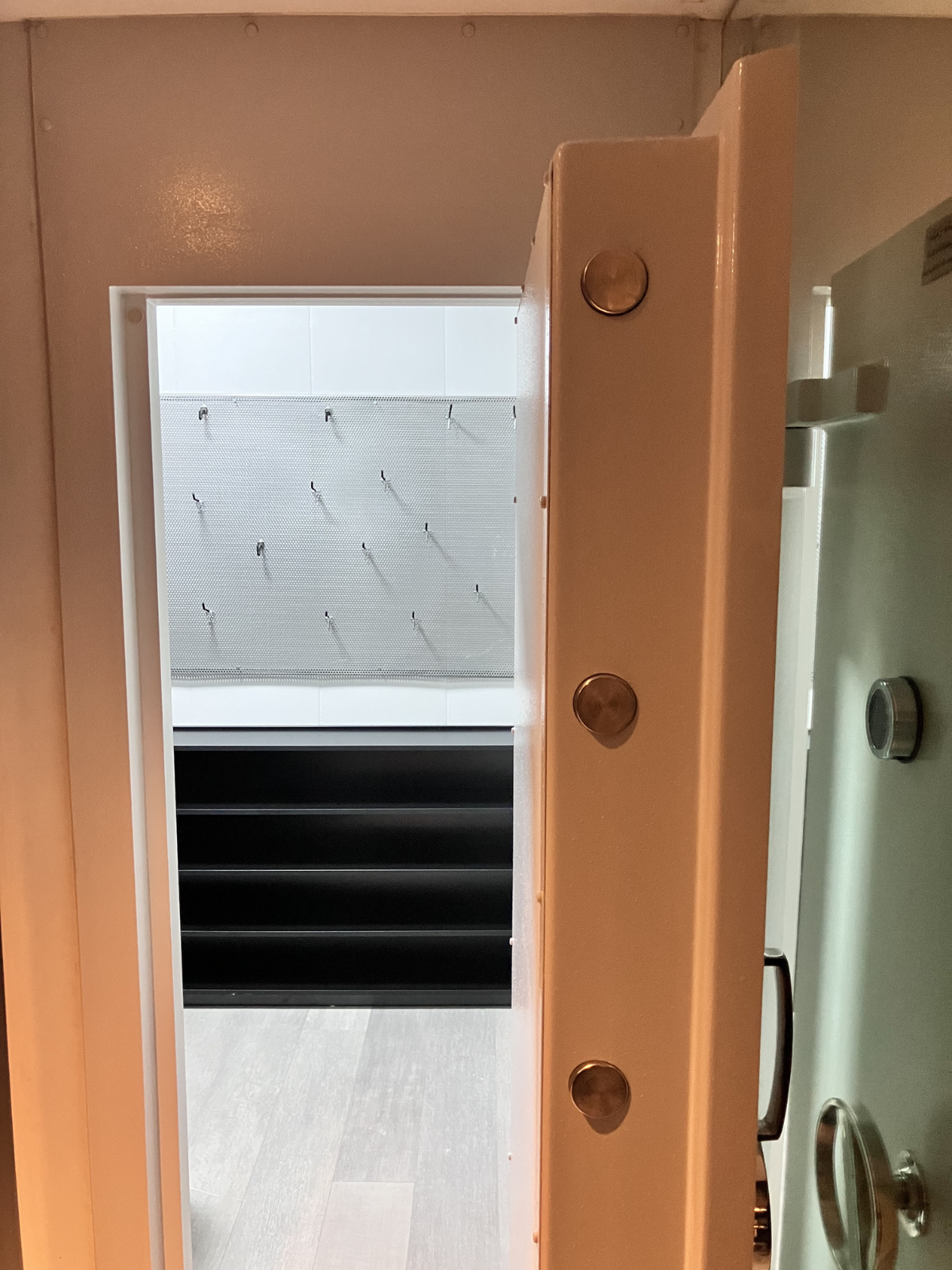 Underground concealed gun room, luxury armoured vault, hidden behind closet, Hashim Engineering Industries Jordan, view 5